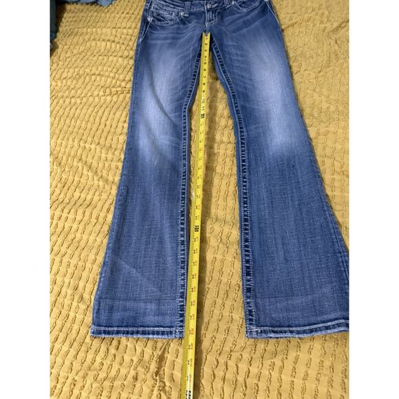 Women’s Miss Me Jeans JPS344B Boot Flare Jeans Size 29x32 - Picture 5 of 8